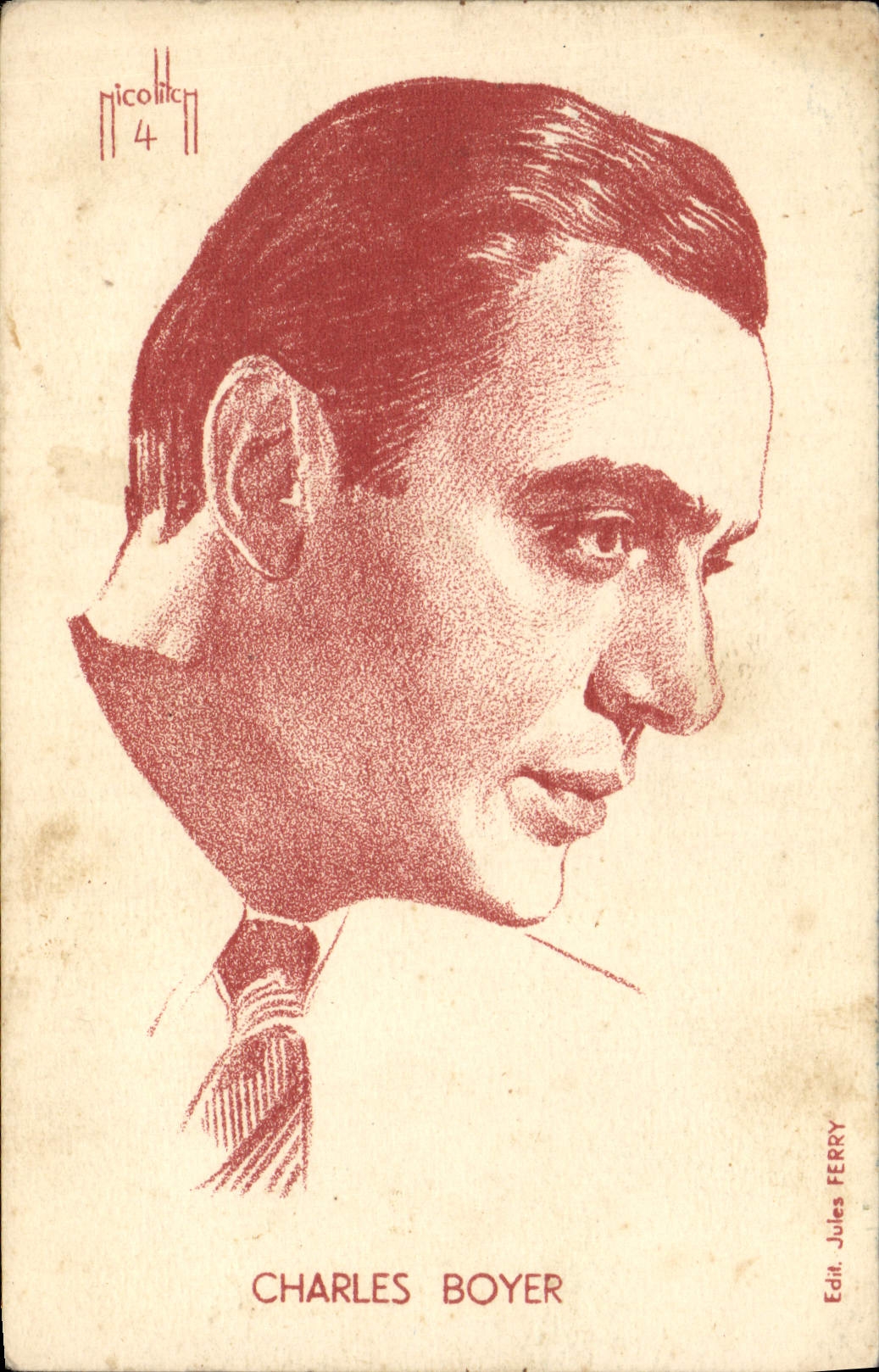 Postal Charles Boyer