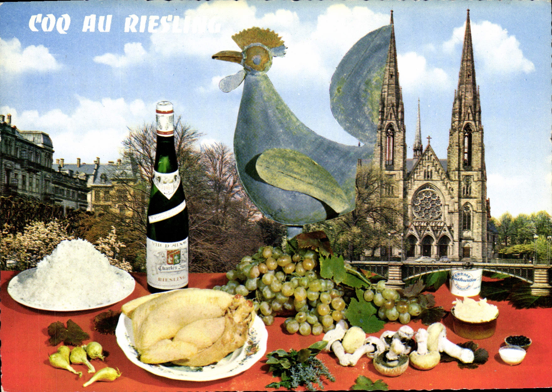 Postal Gallo al Riesling