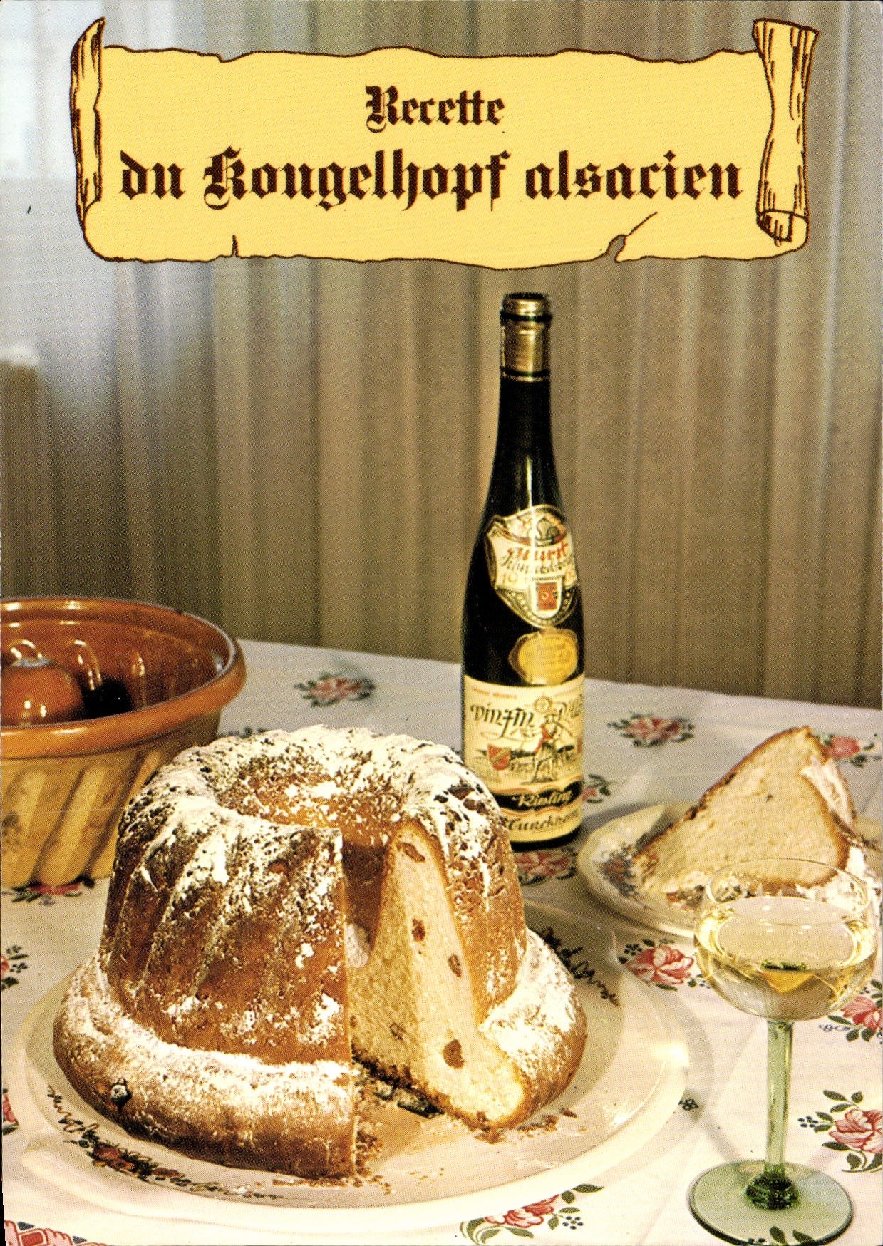 Postal Ingreso del Kougelhopf alsaciano