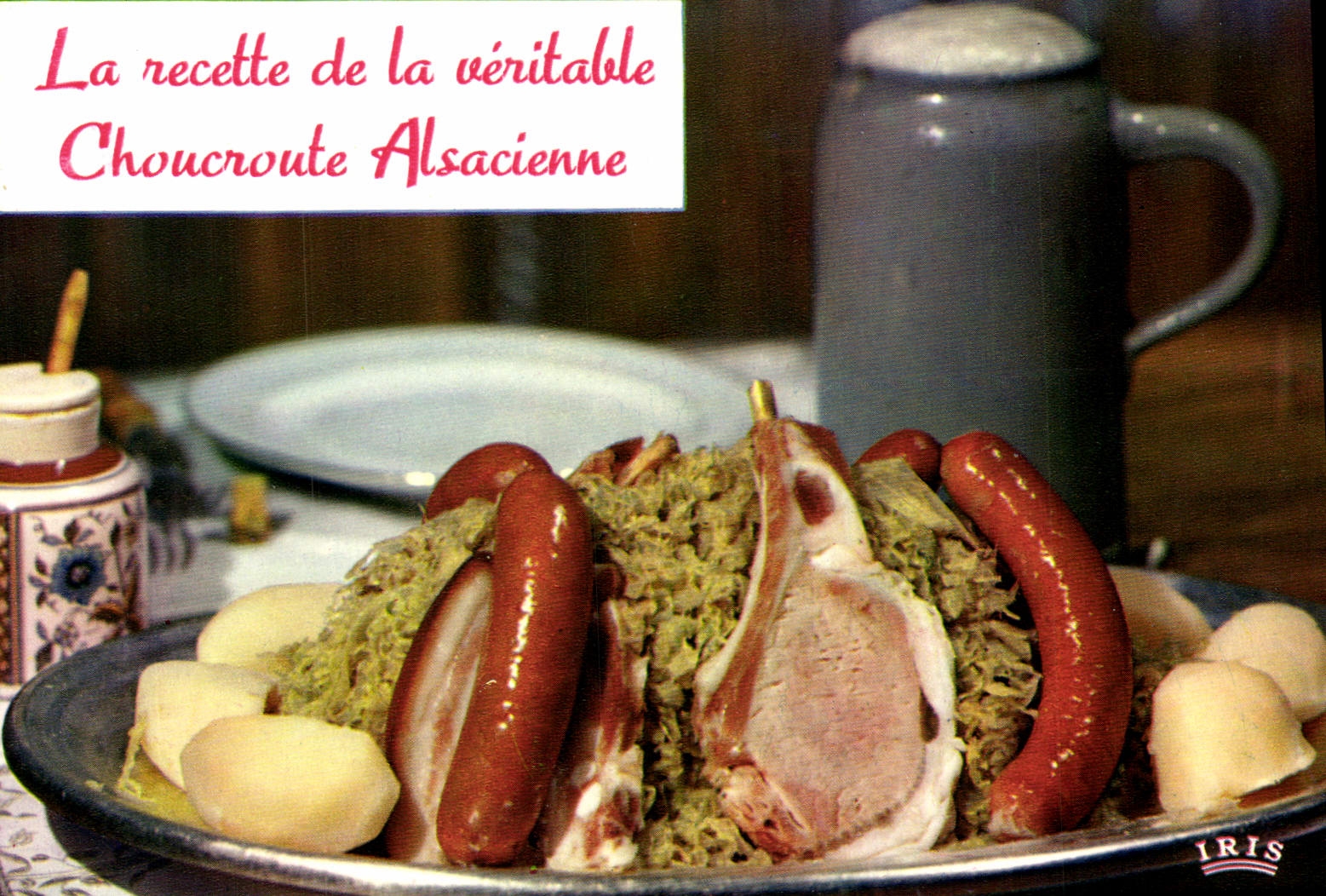 Postal Sauerkraut alsaciano