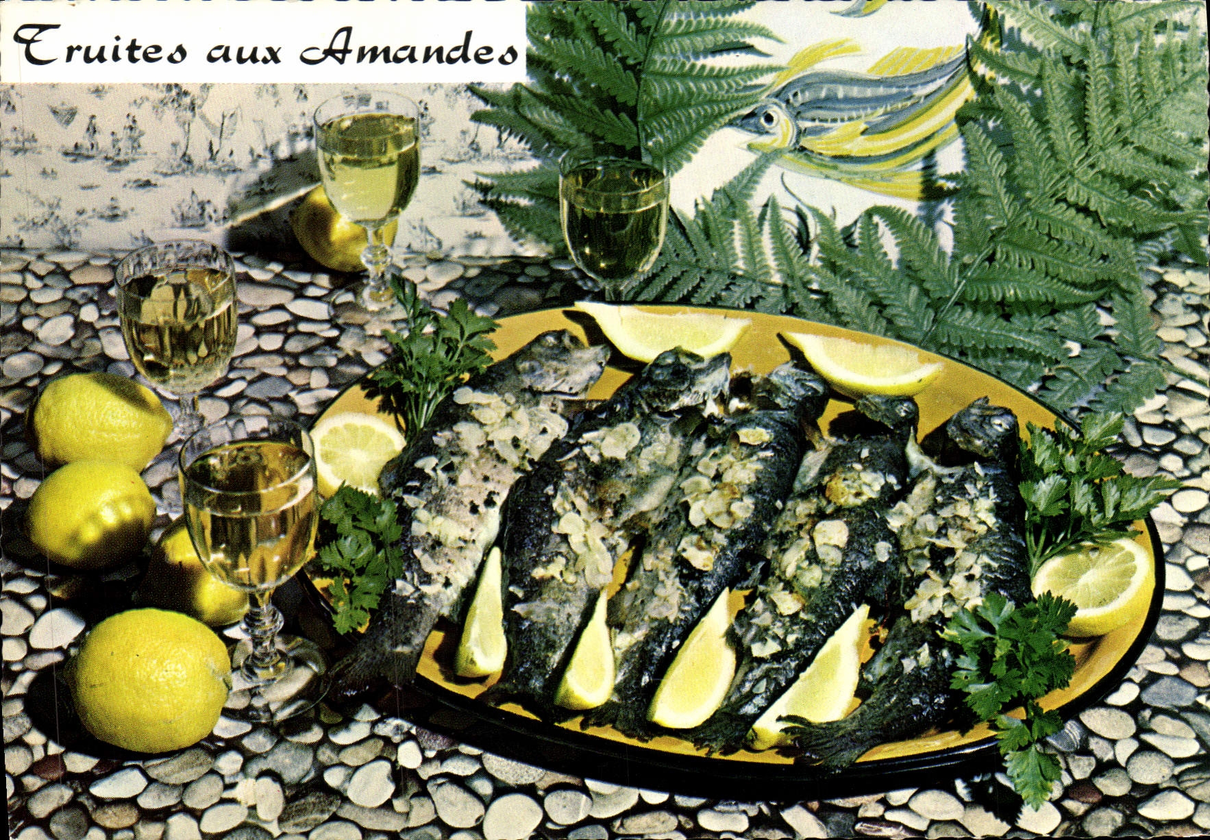 Postal Truchas a las almendras