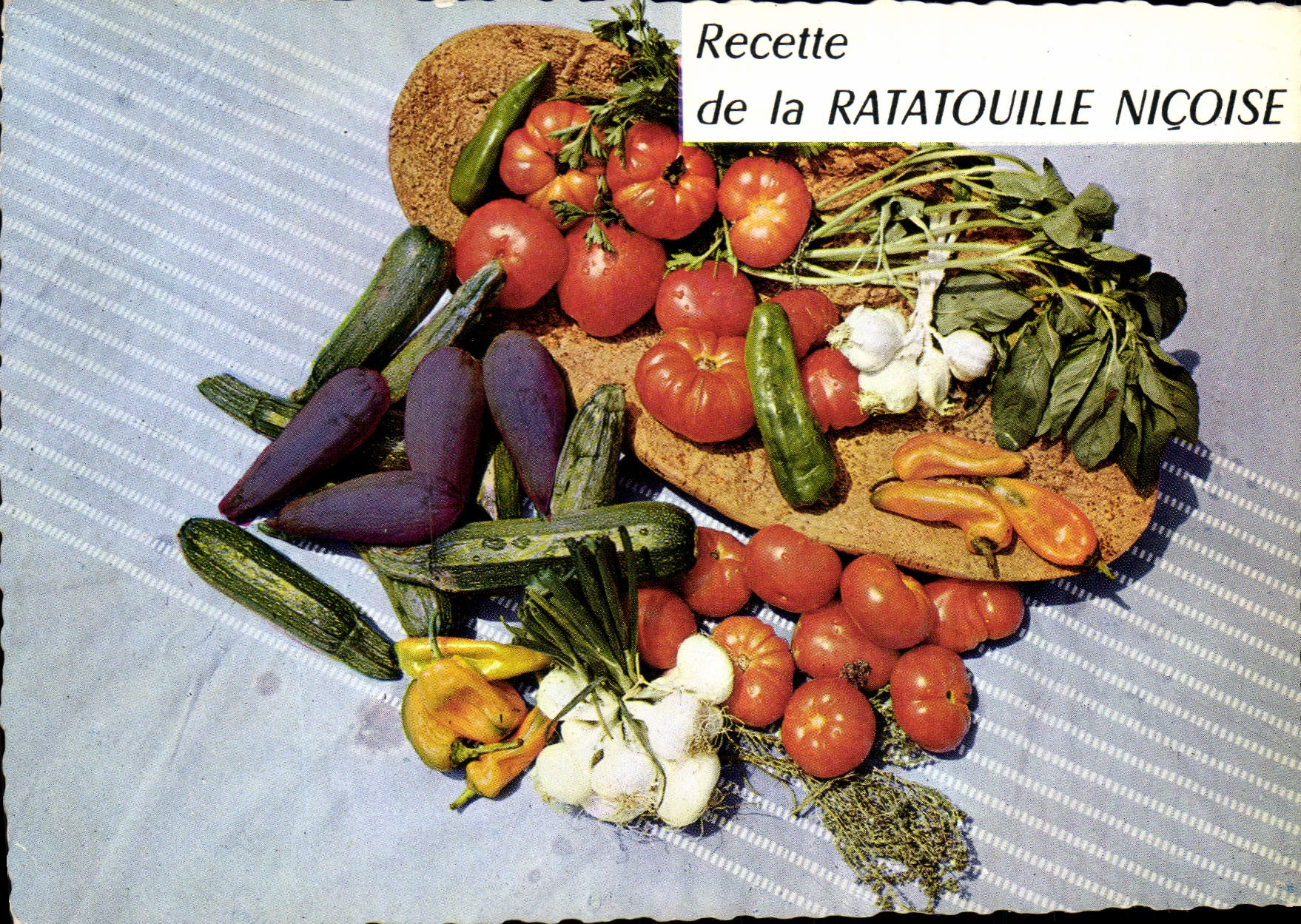 Modern Postcard Receipt of the ratatouille nicoise