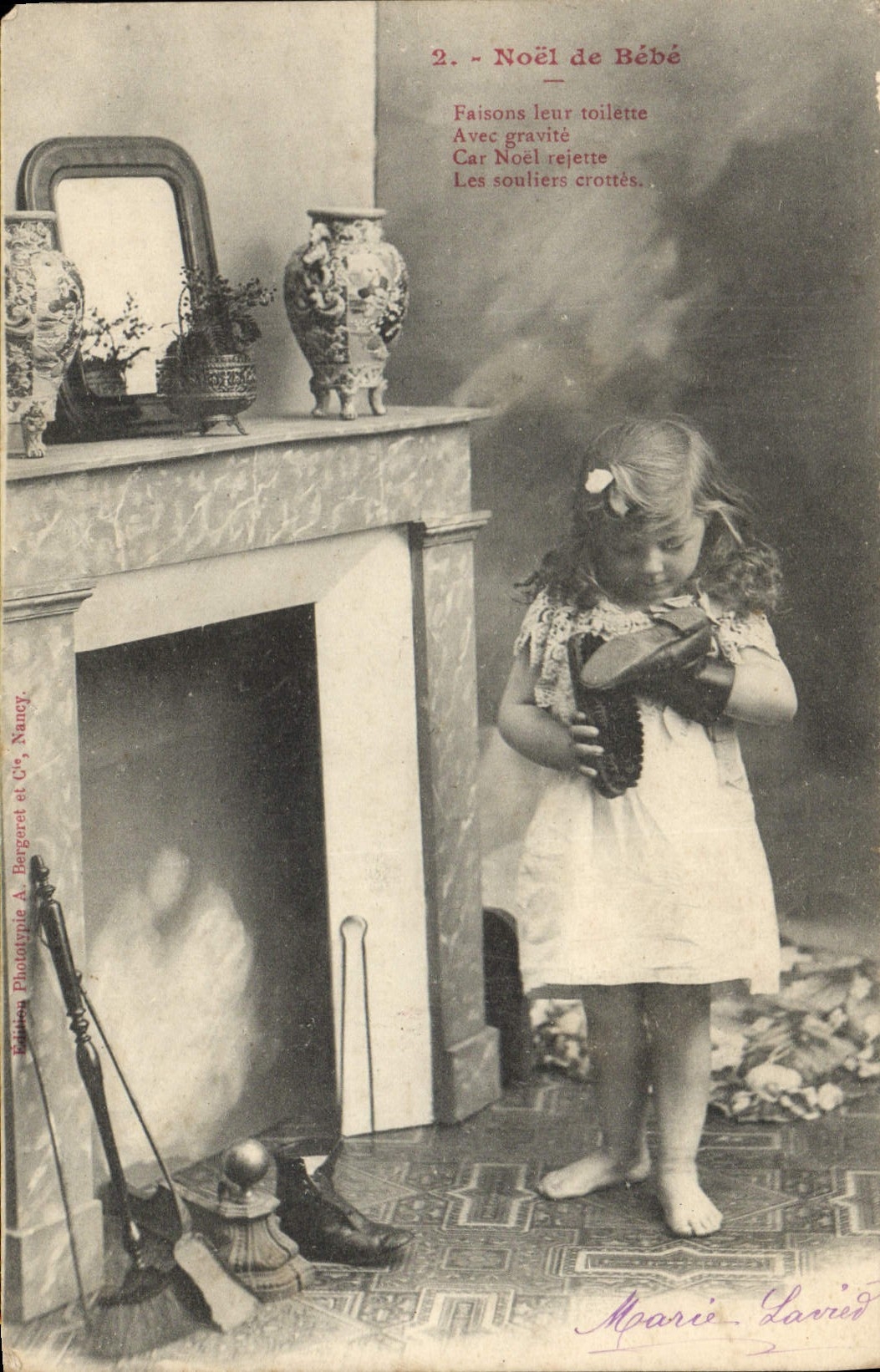 CPA Fantaisie Enfant Noel de bebe