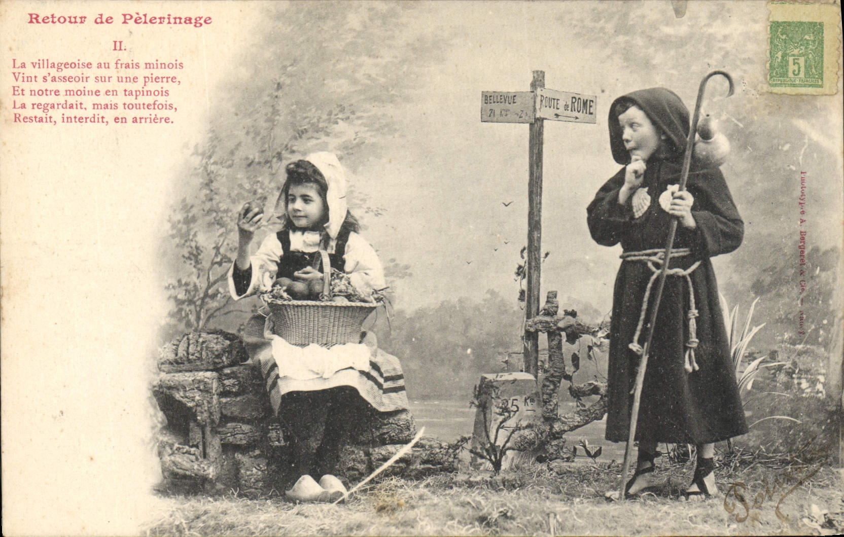 CPA Fantaisie Enfants Retour de pelerinage