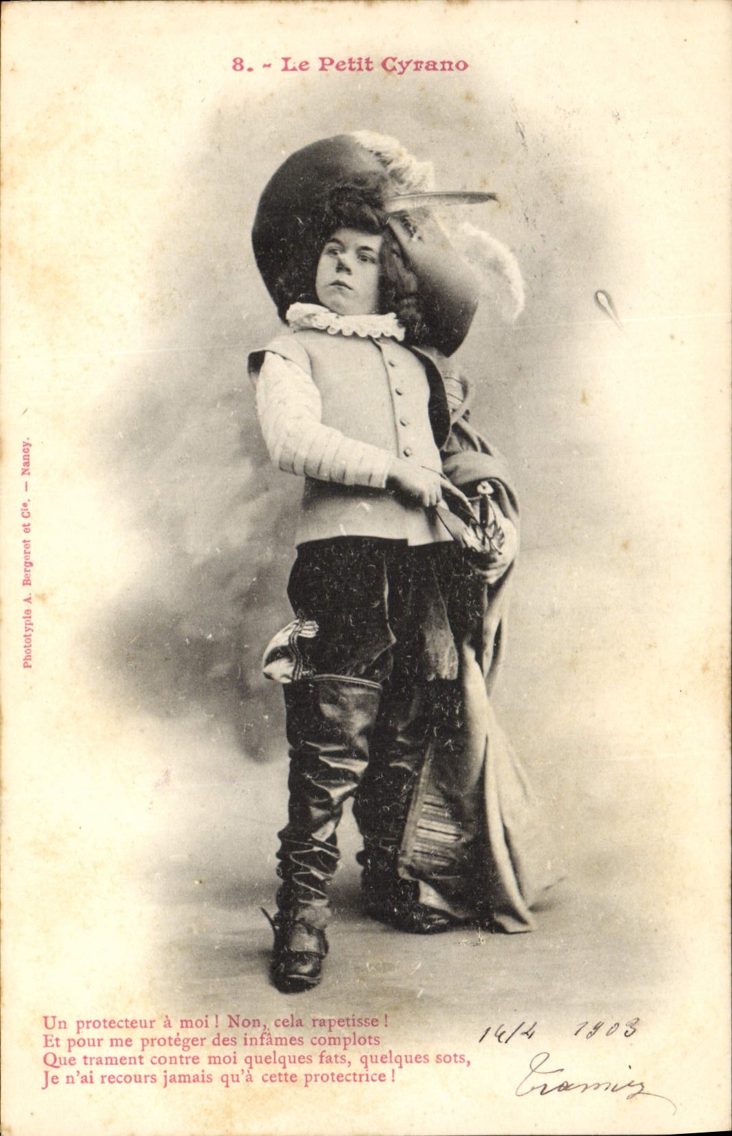 CPA Fantaisie Enfant Le Petit Cyrano