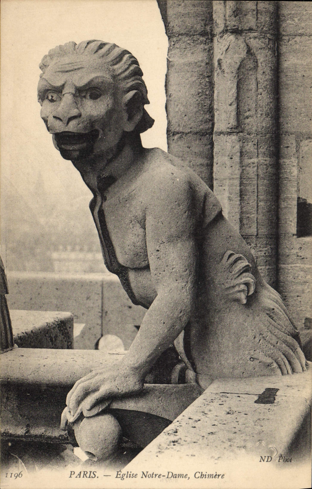 CPA Gargouille Paris Notre Dame Chimere