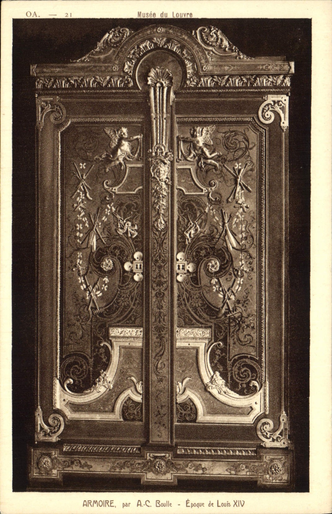 CPA Paris Musee du Louvre Armoire Louis XIV