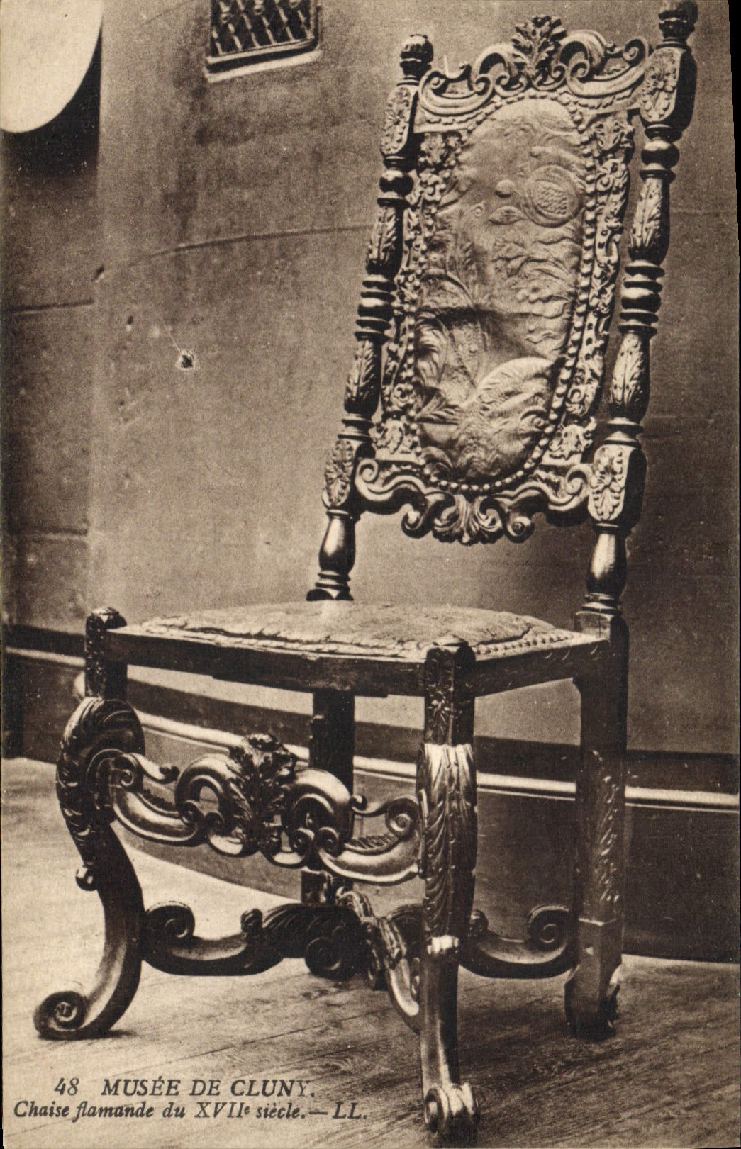 CPA Musee de Cluny Chaise flamande