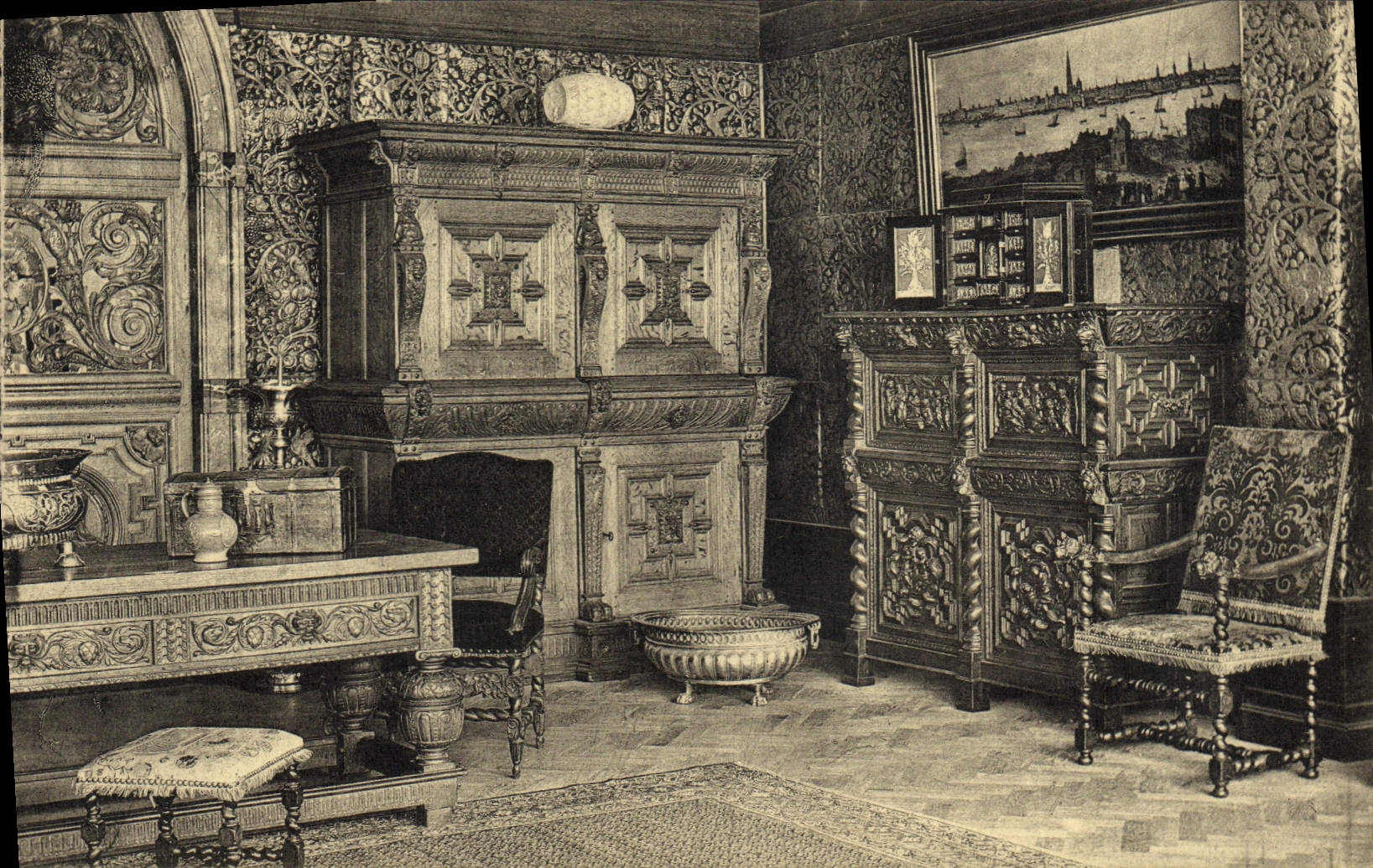 CPA Anvers 1930 Exposition d'art ancien Salle du 17eme