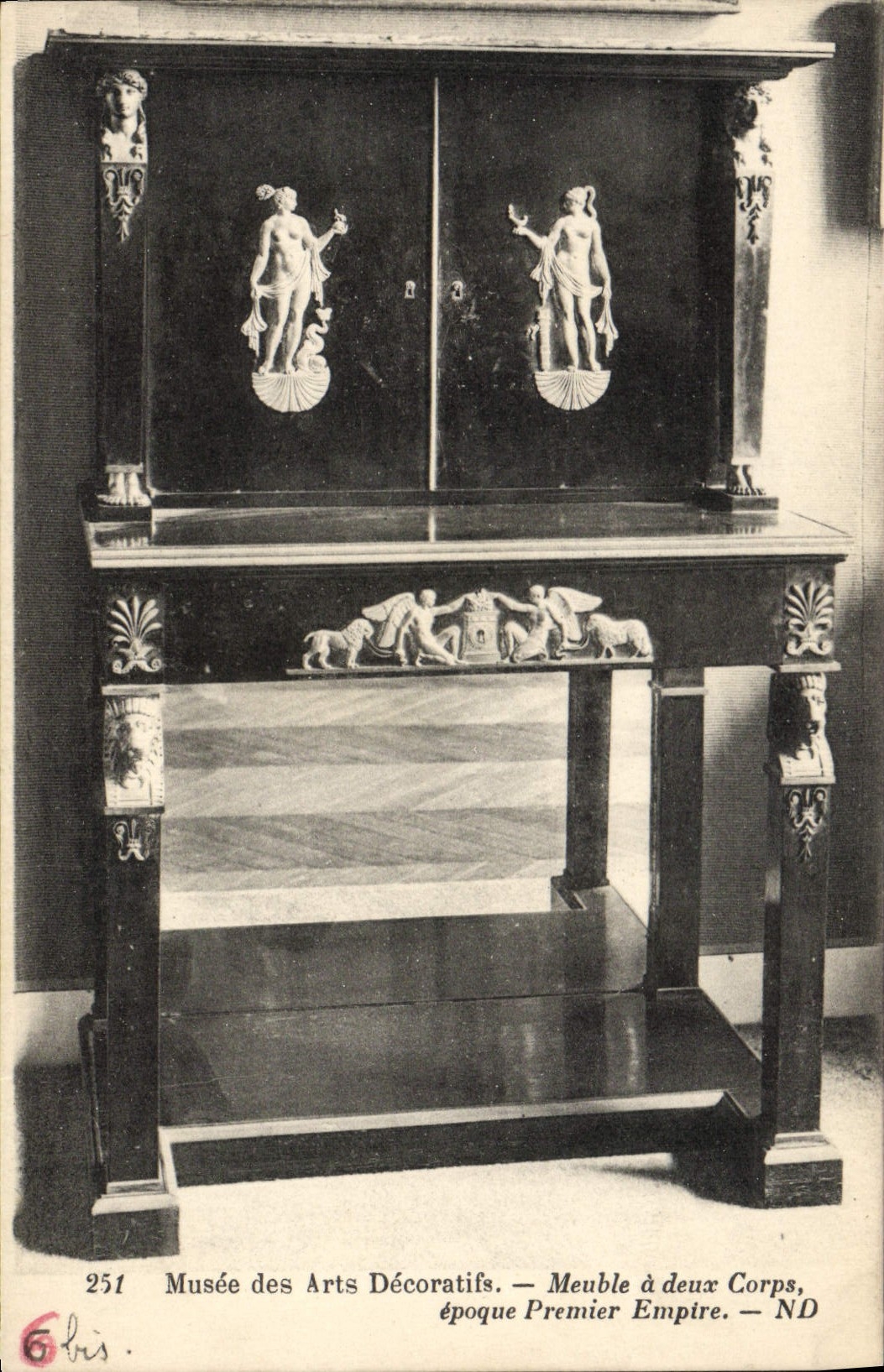 CPA Musee des Arts decoratifs Meuble a deux Corps Premier Empire