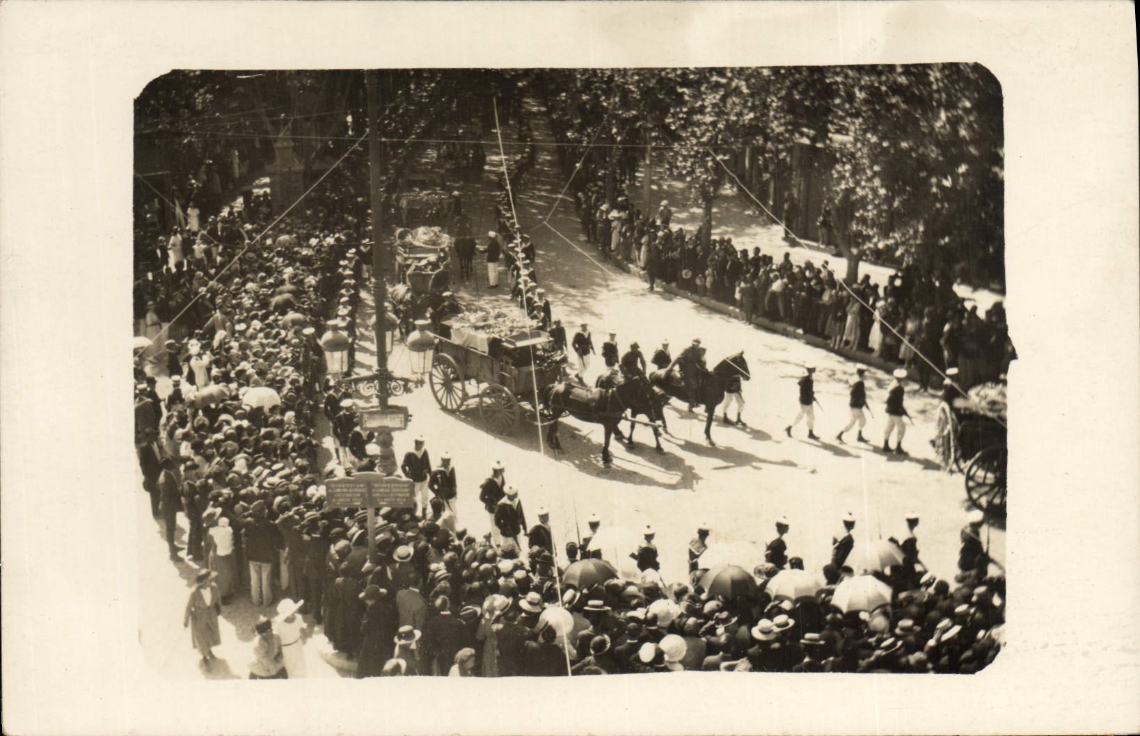 CARTE PHOTO Catastrophe Funerailles Marins