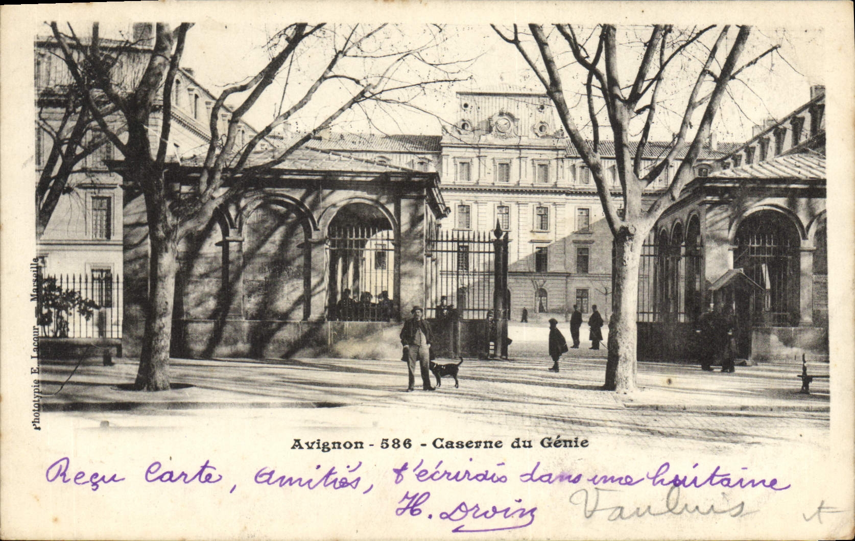 CPA Militaria Avignon Caserne du Genie