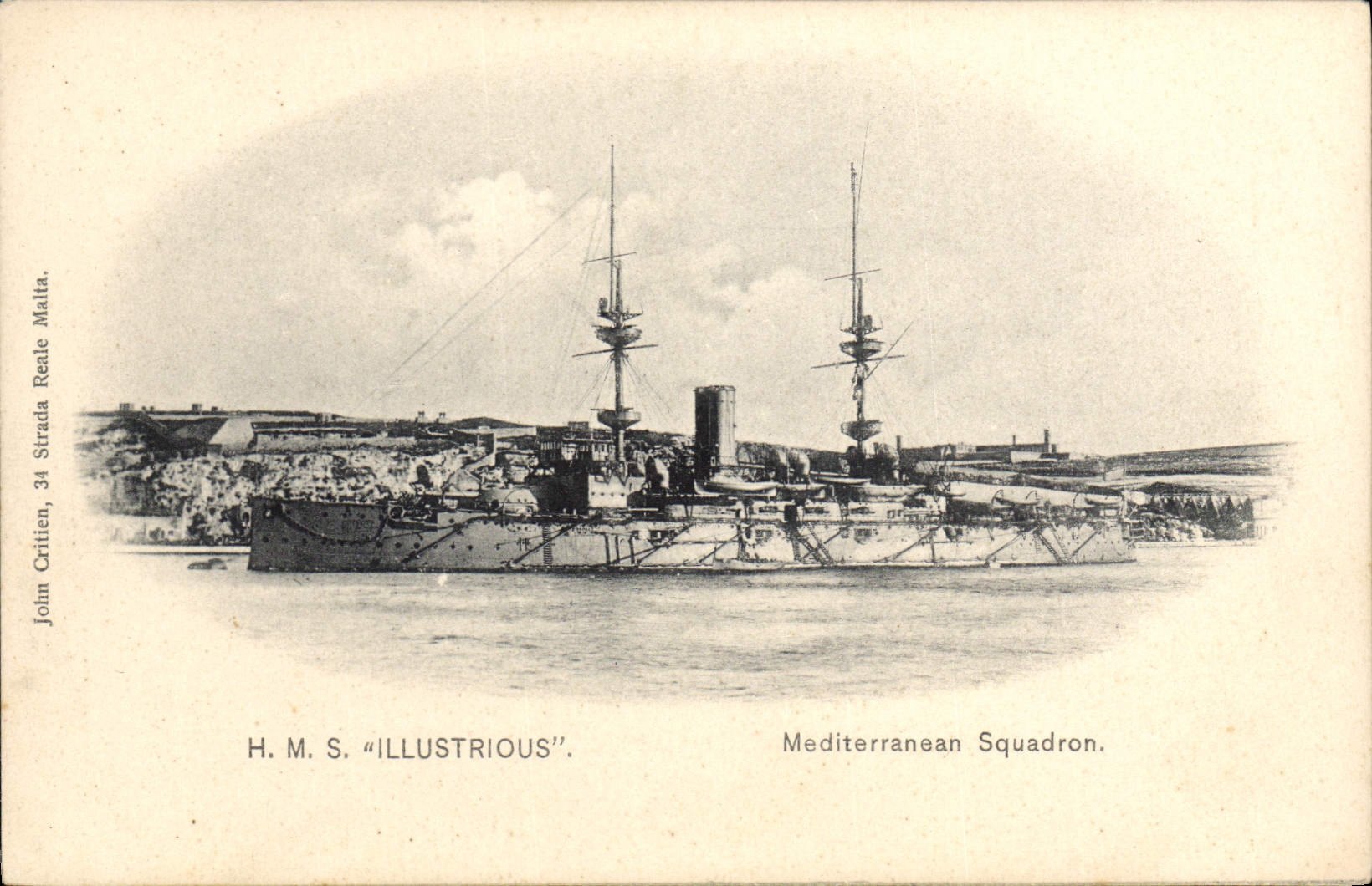 CPA Bateau HMS Illustrious Mediterranean squadron