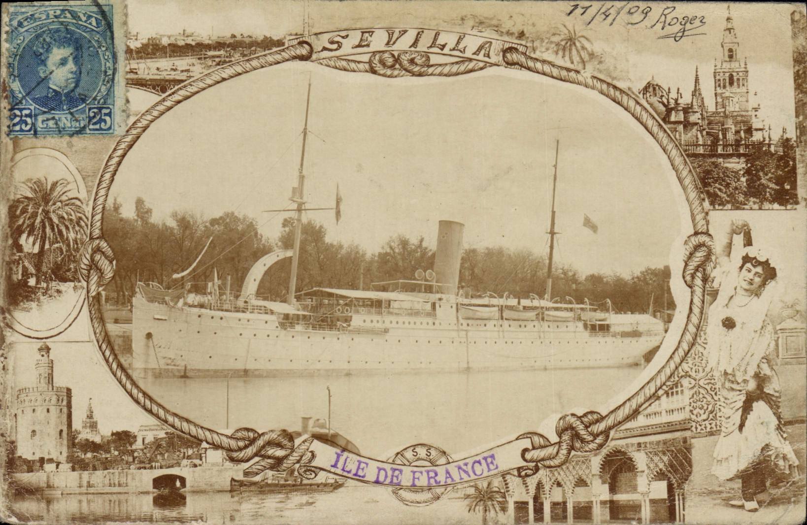 CPA Bateau Ile de France 