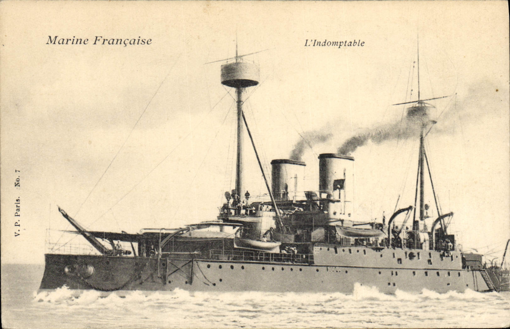 Vintage Postcard Boat the Untameable one