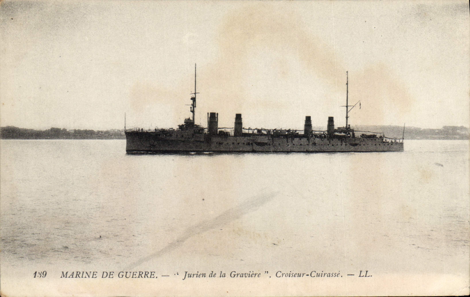 Vintage Postcard Bateau Jurien of the Gravel pit Cruiser Armours