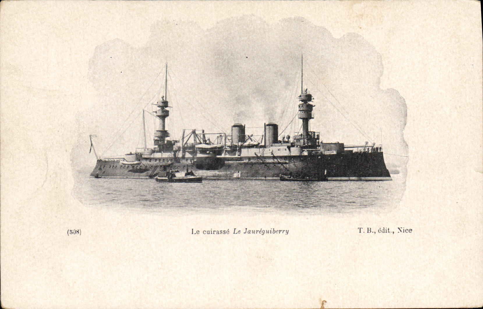 Vintage Postcard Bateau armours It of Jaureguiberry