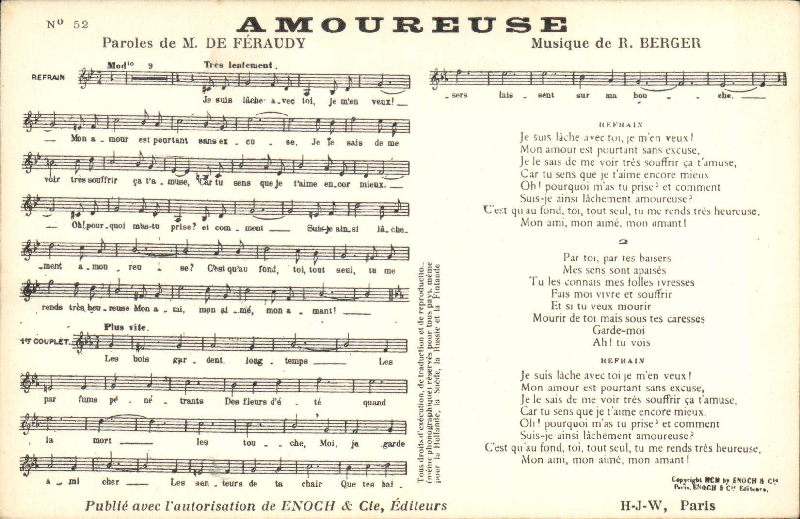 CPA Amoureuse De Feraudy Berger