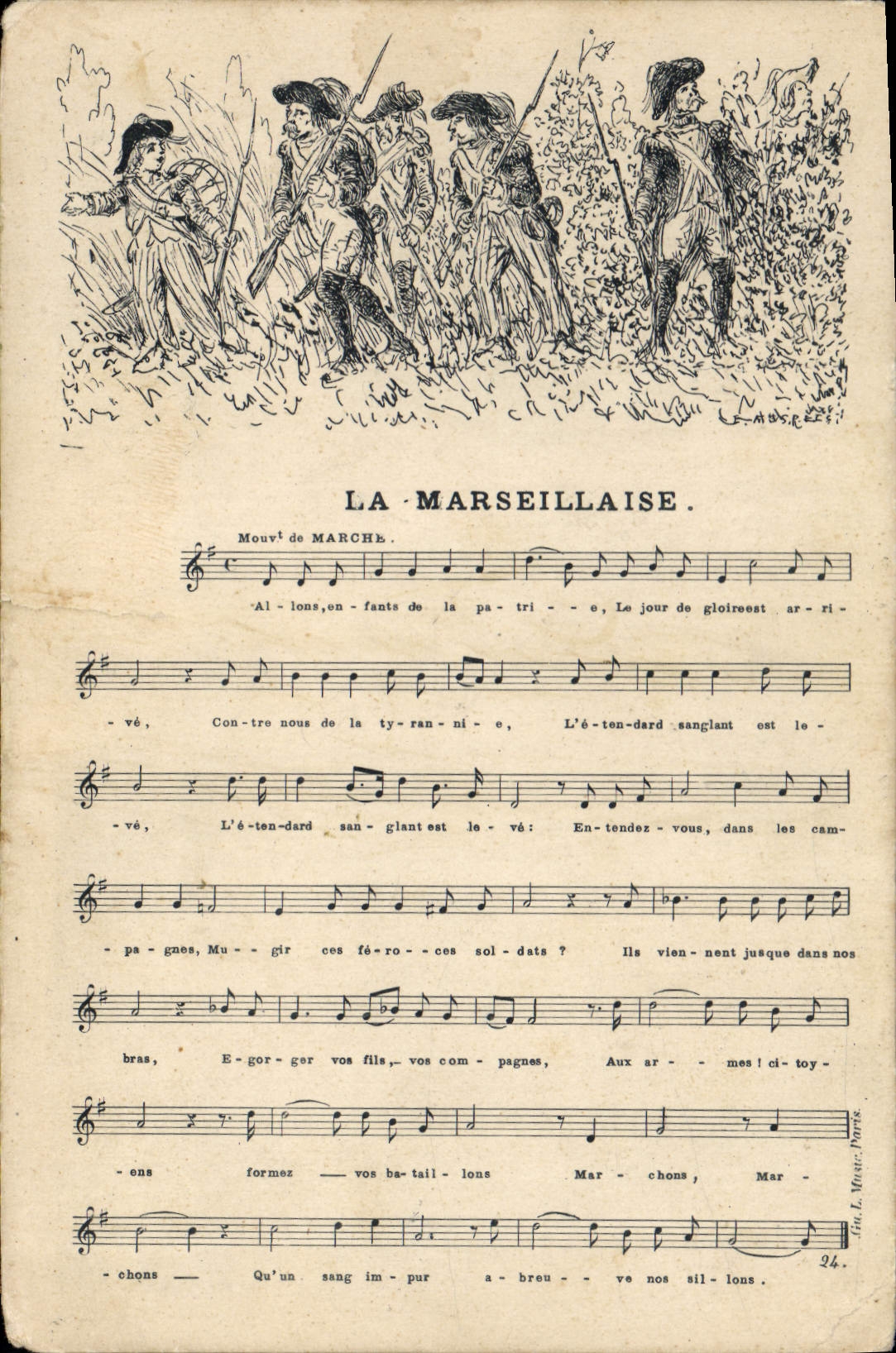 Postal la Marsellesa