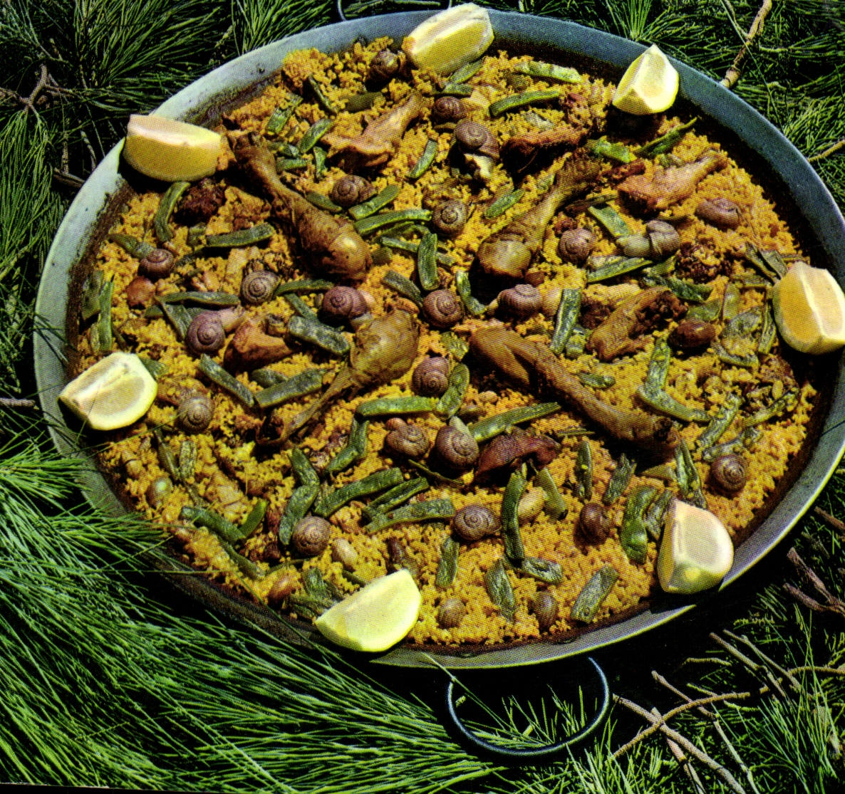 Modern Postcard Cooks Paella