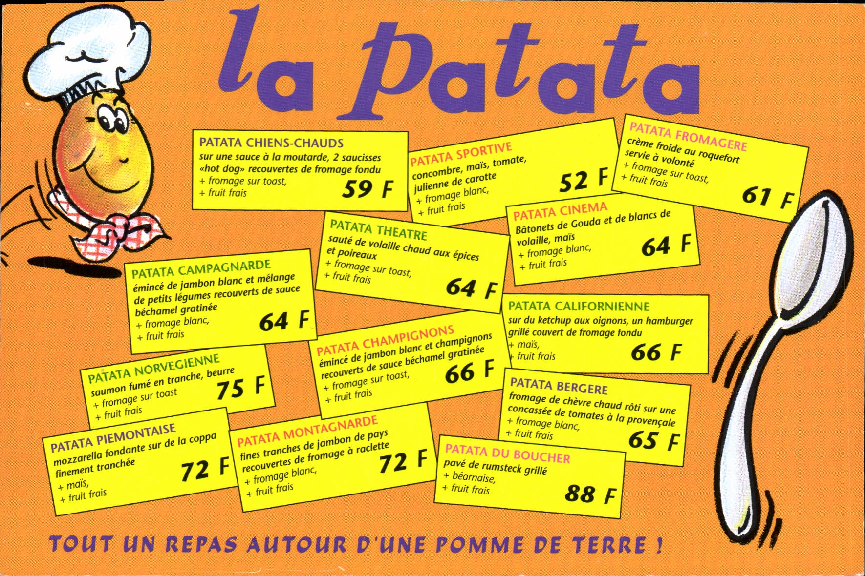 Modern Postcard Cooks the patata