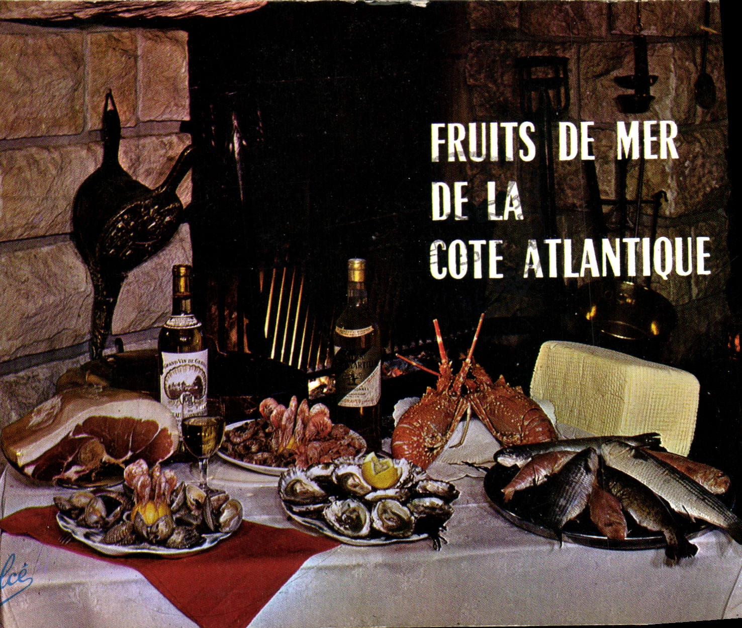 Postal Cocina Frutas de mar de la Cuota Atlántica