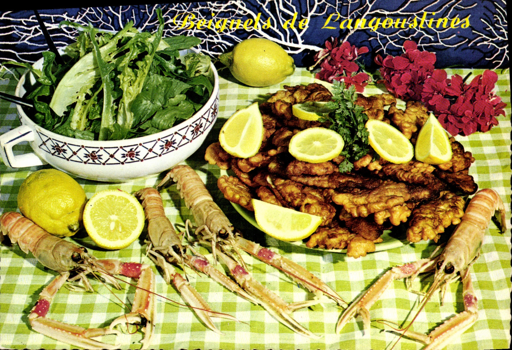 Modern Postcard Cooks crawfish Fritters