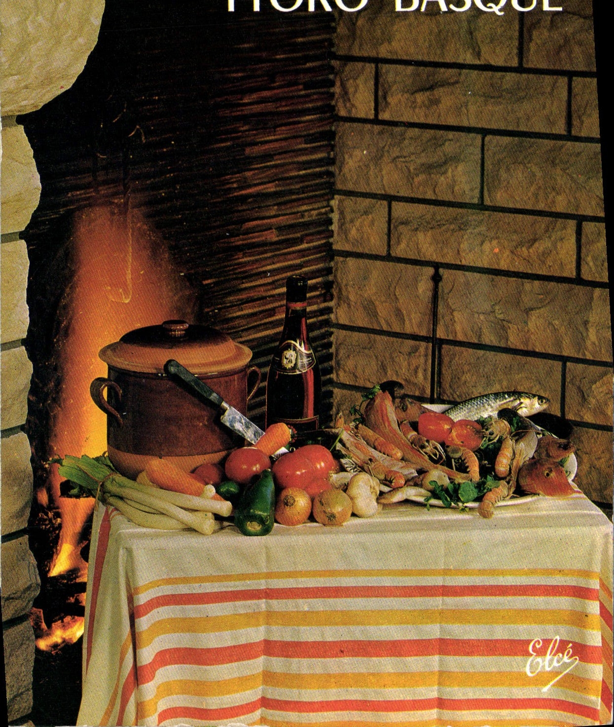 Modern Postcard Cooks Ttoro Basque