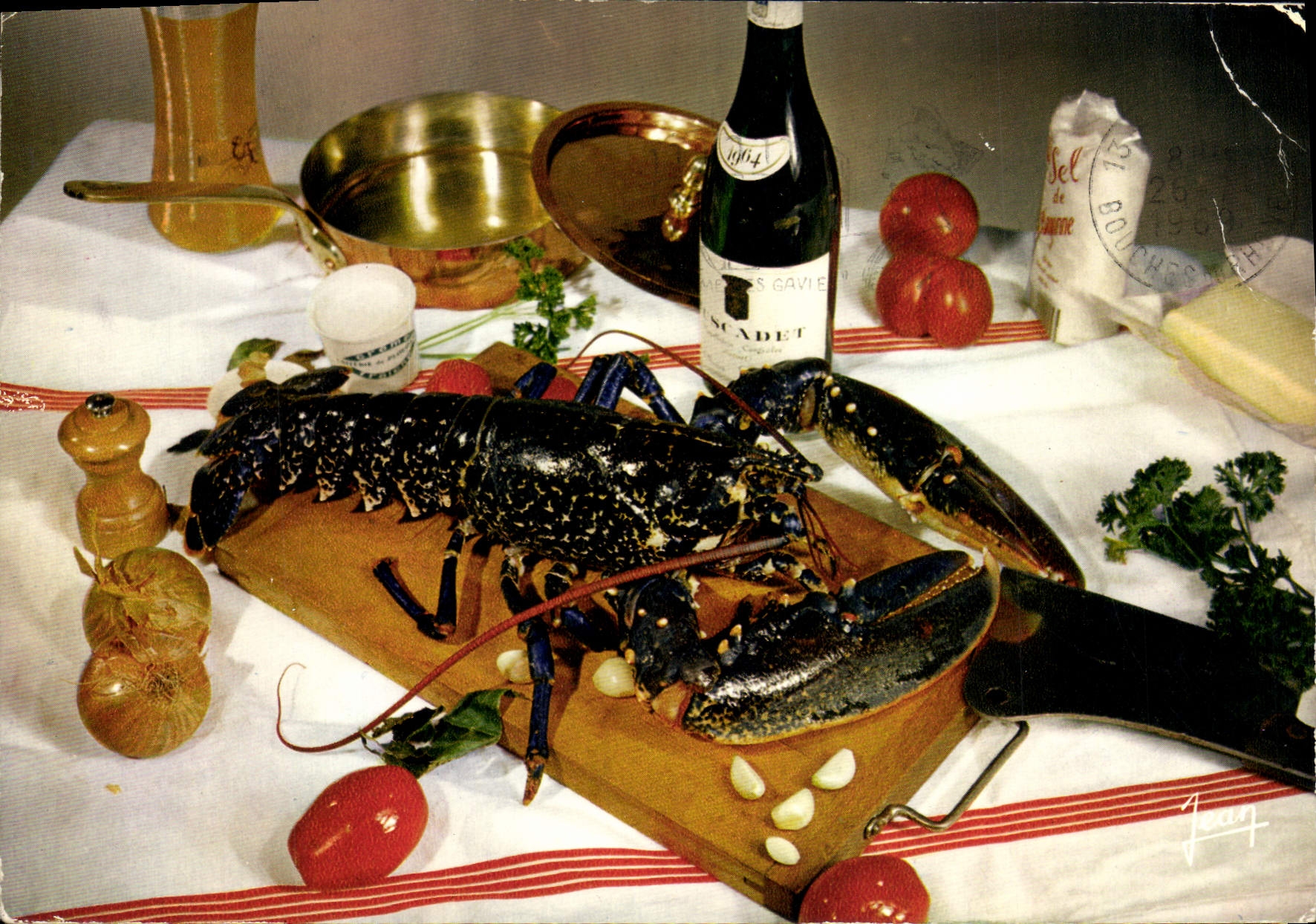 Modern Postcard Cuisine Lobster has the Armorican one