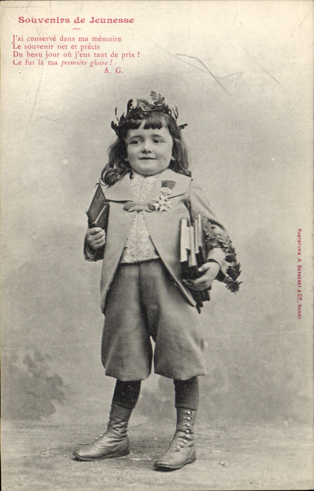 CPA Fantaisie Enfant Souvenirs de jeunesse