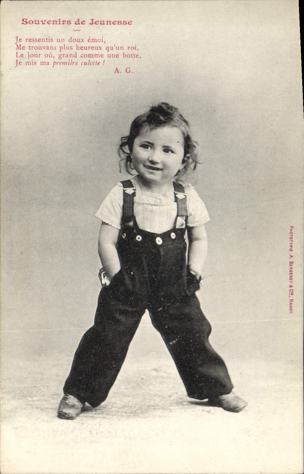 CPA Fantaisie Enfant Souvenirs de jeunesse