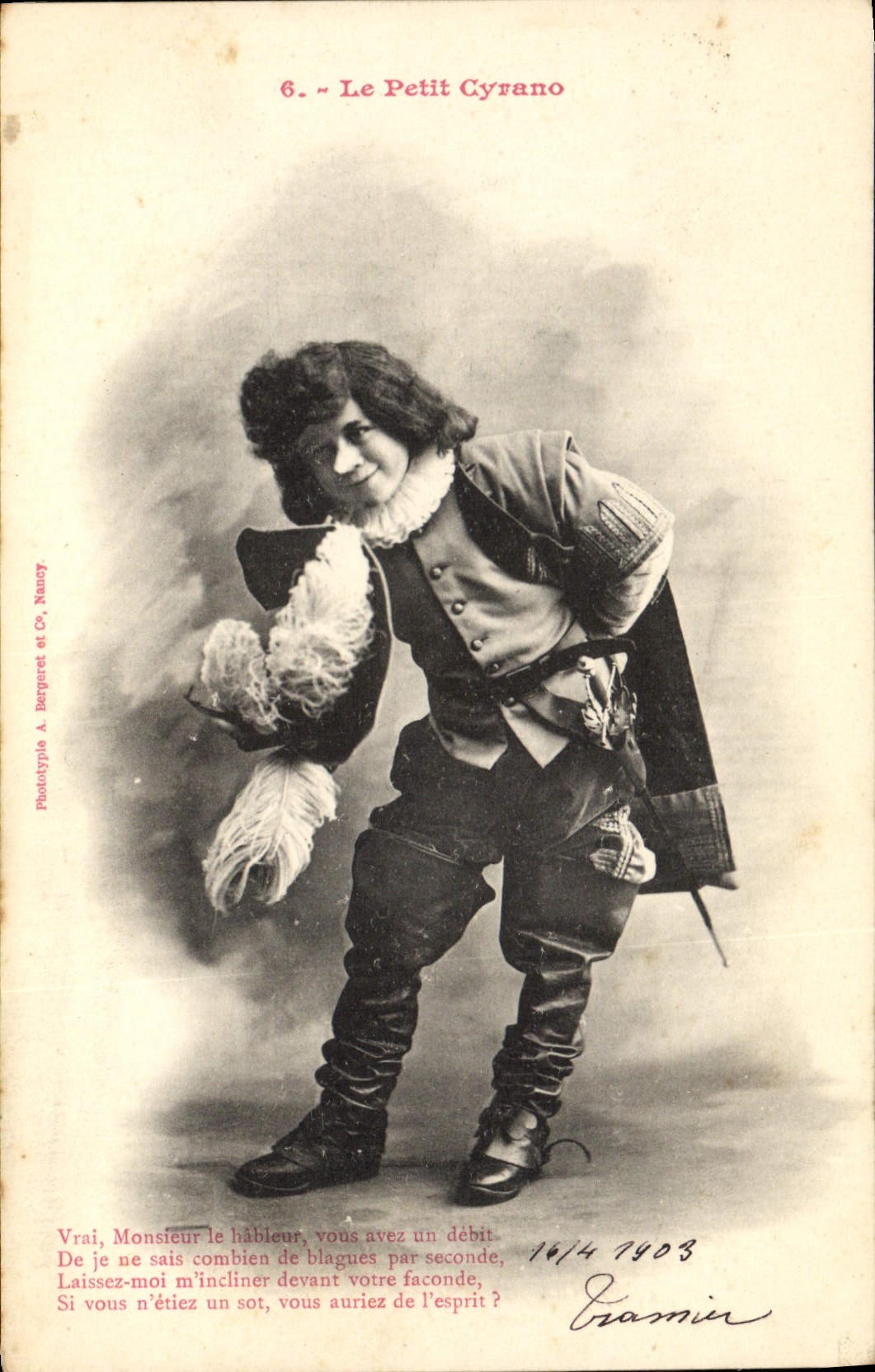 CPA Fantaisie Enfant Le petit Cyrano