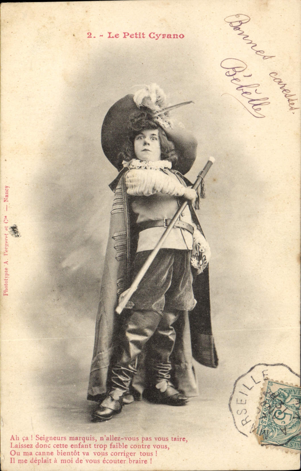 CPA Fantaisie Enfant Le petit Cyrano