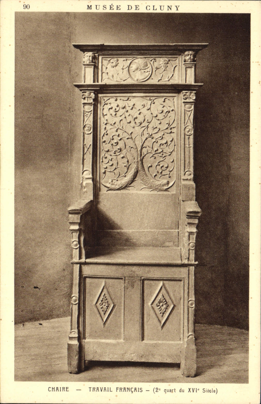 CPA Chaire Travail francais Musee de Cluny