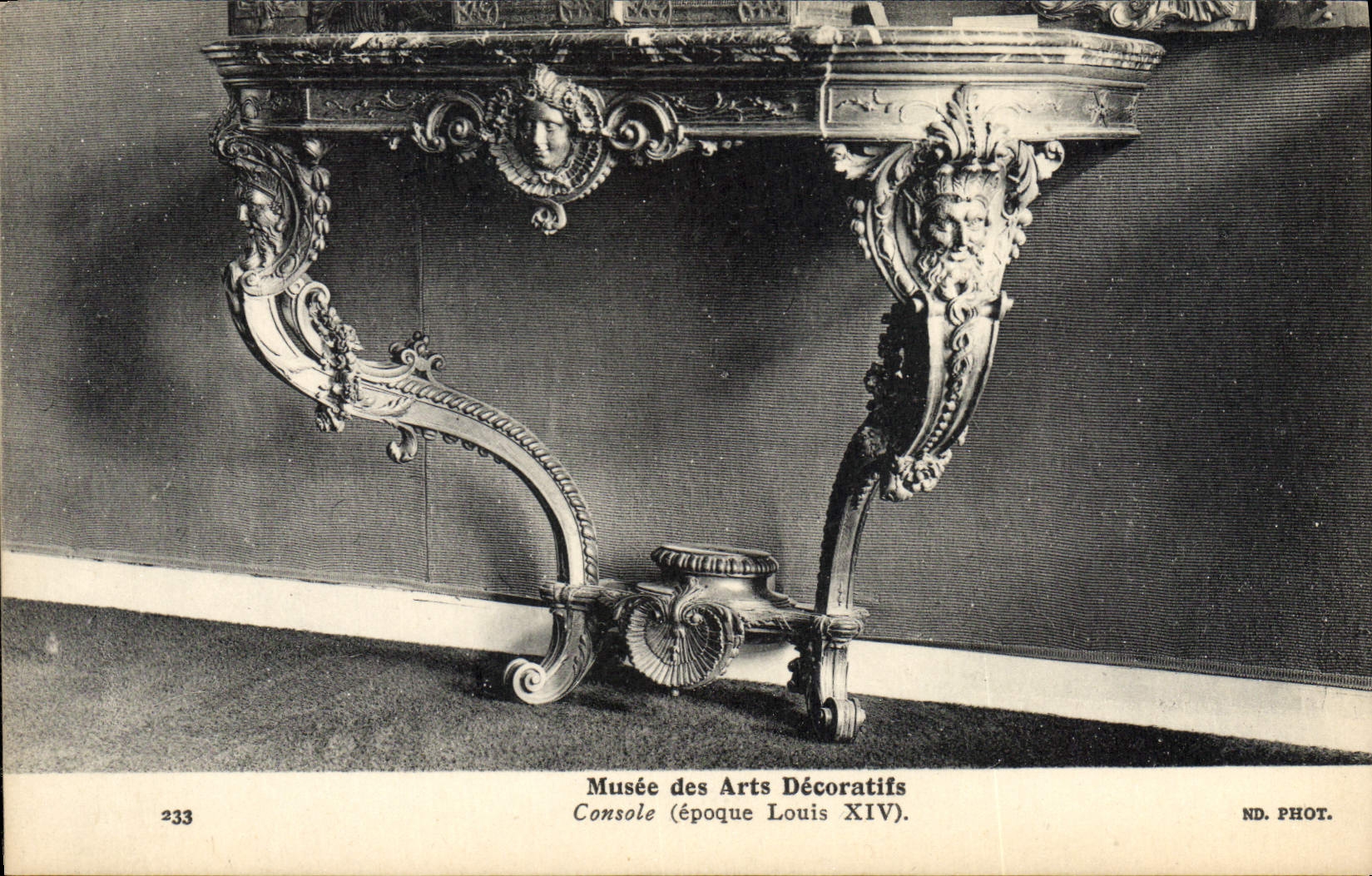 CPA Musee des Arts Decoratifs Conseol Epoque Louis XIV