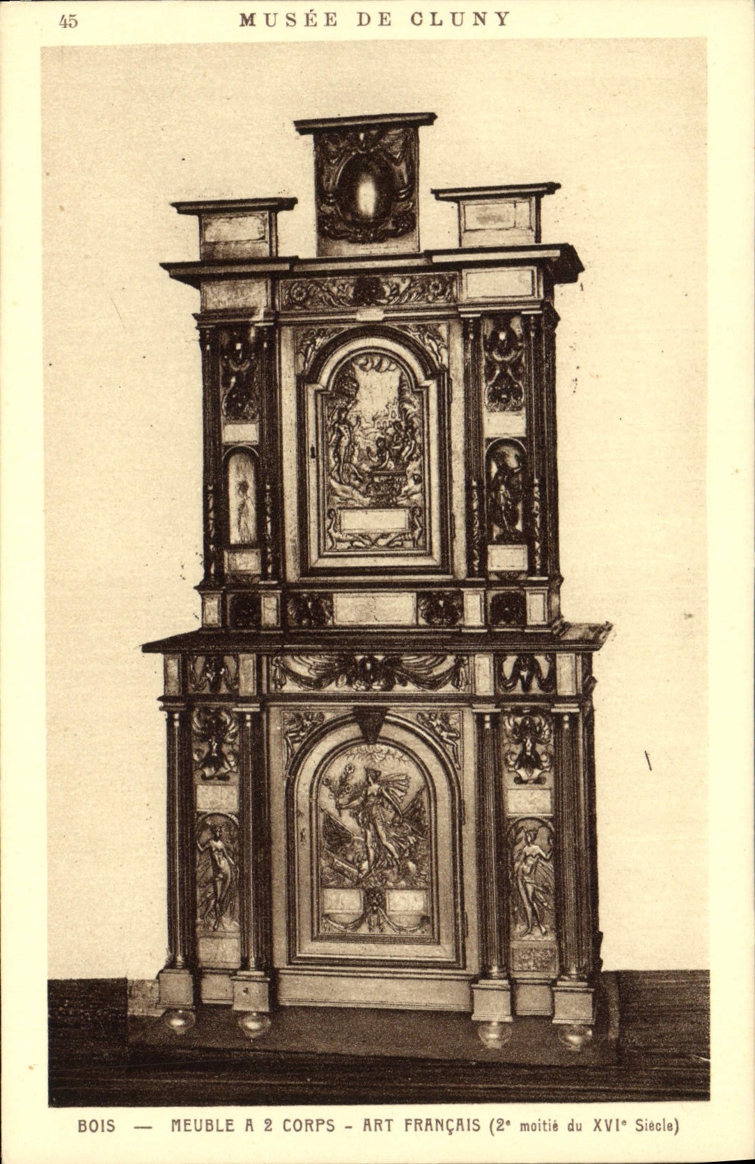 CPA Musee de Cluny Meuble a 2 corps Art Francais