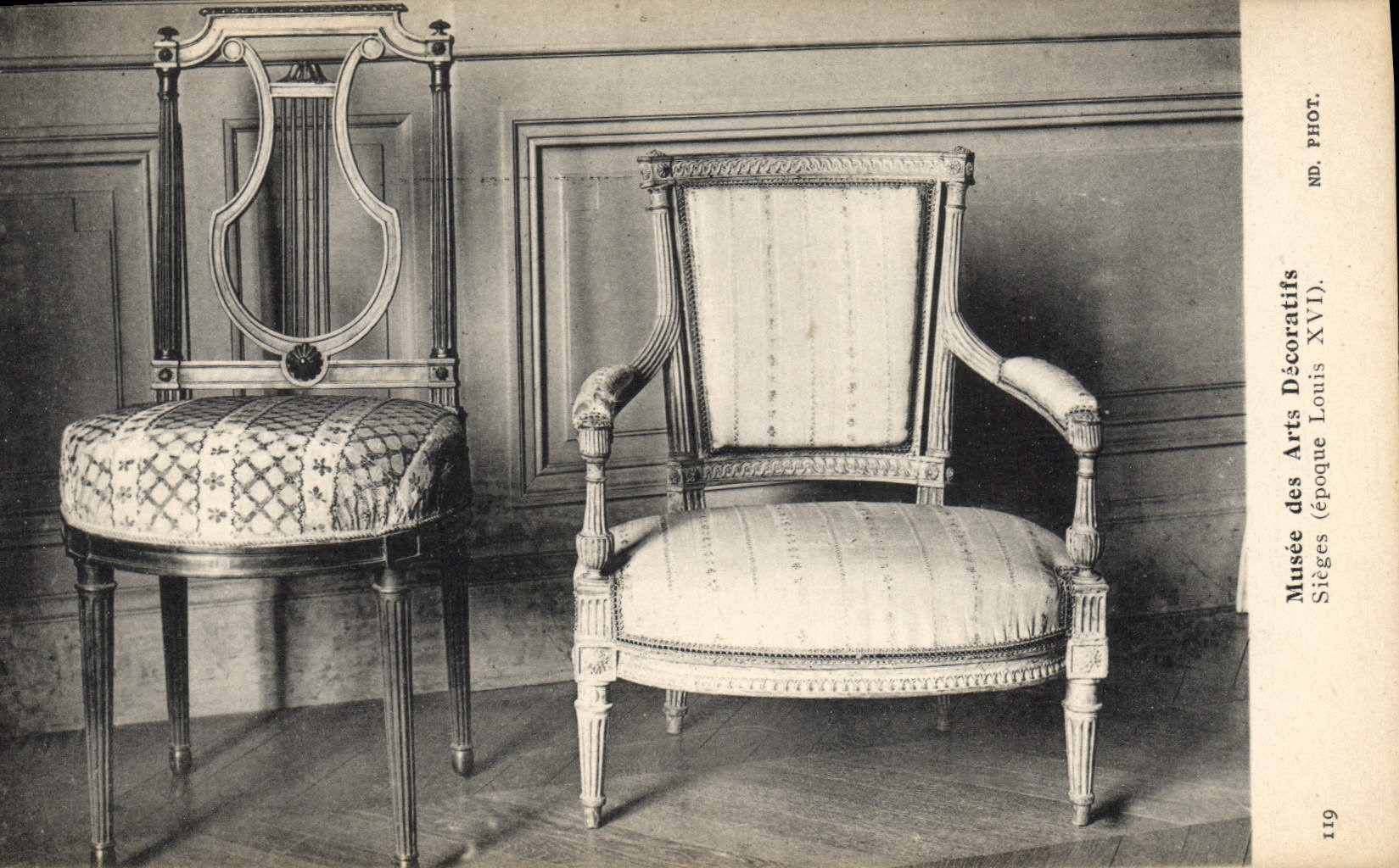 CPA Musee des Arts Decoratifs Sieges Louis XVI