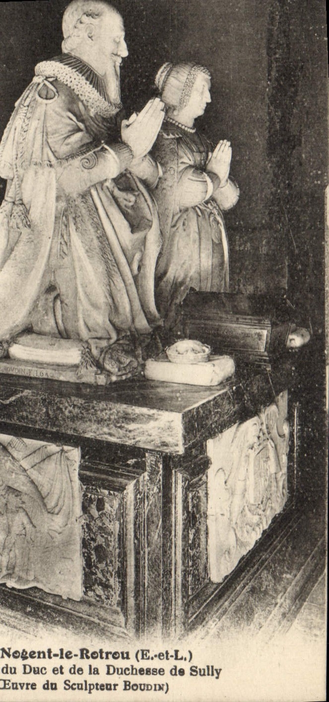 CPA Nogent le Rotrou Tombeau du Duc et de la Duchesse de Sully