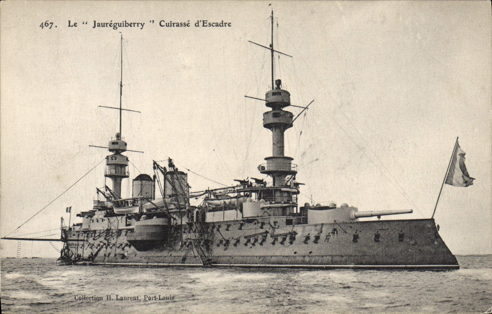 CPA Bateau Le Jaureguiberry Cuirasse d'escadre