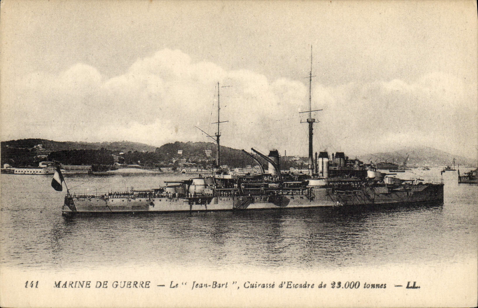 CPA Bateau Le Jean Bart Cuirasse d'escadre