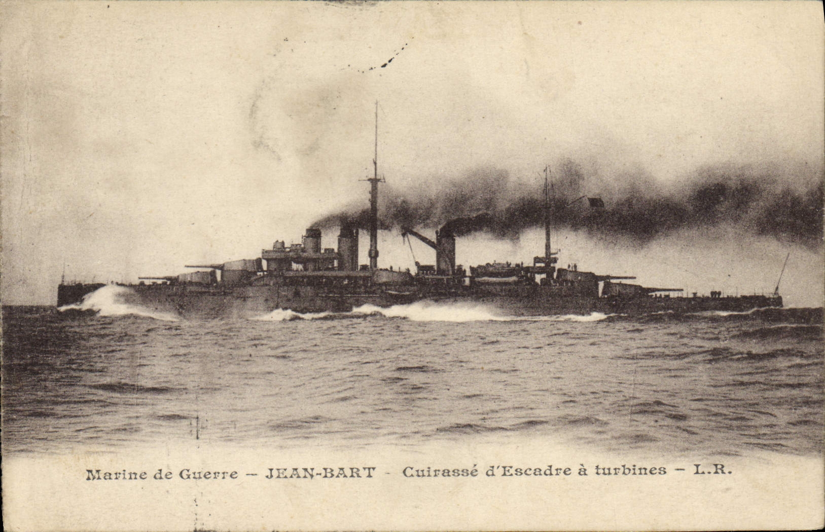 CPA Bateau Jean Bart Cuirasse d'escadre a turbines