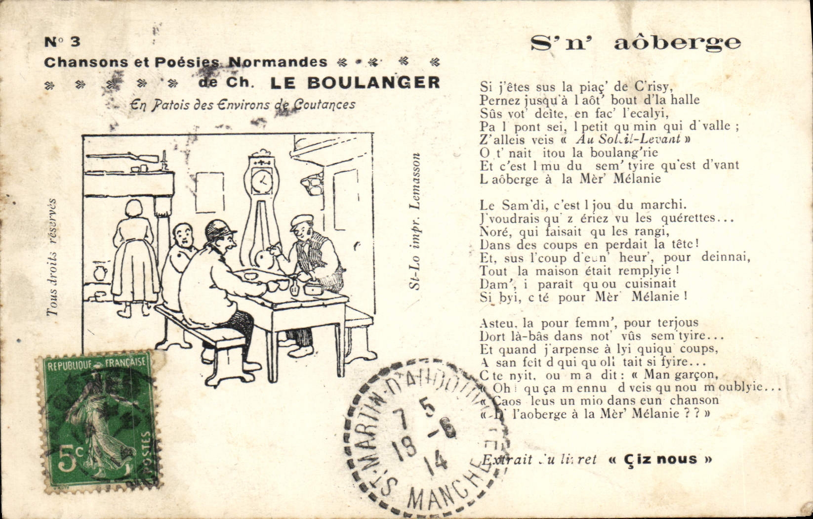 CPA Le Boulanger 