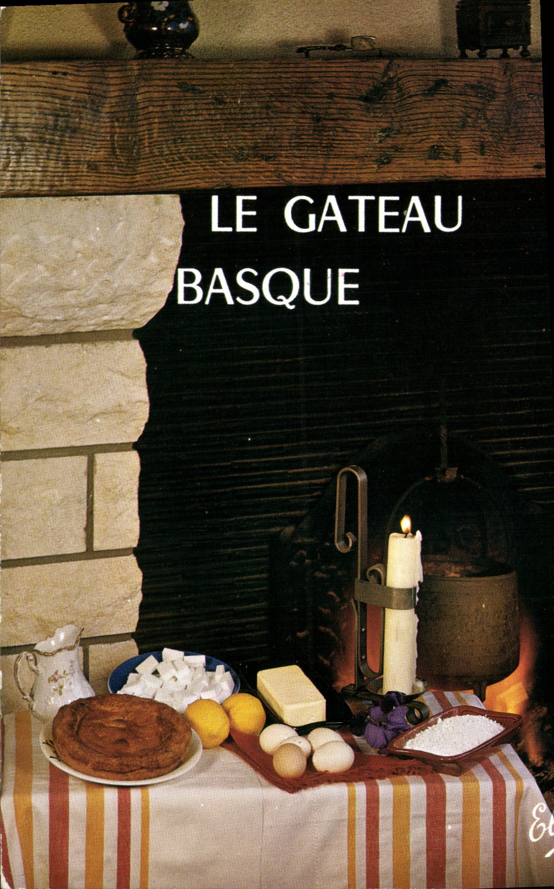 Modern Postcard the cake Basque