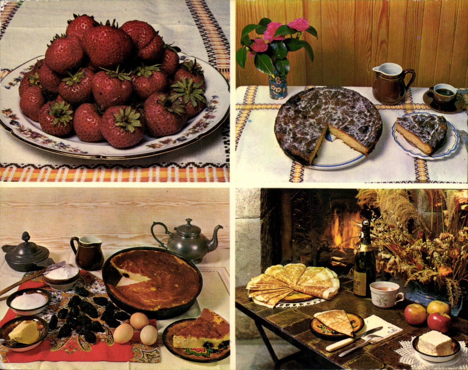 Modern Postcard Brittany Breton Desserts