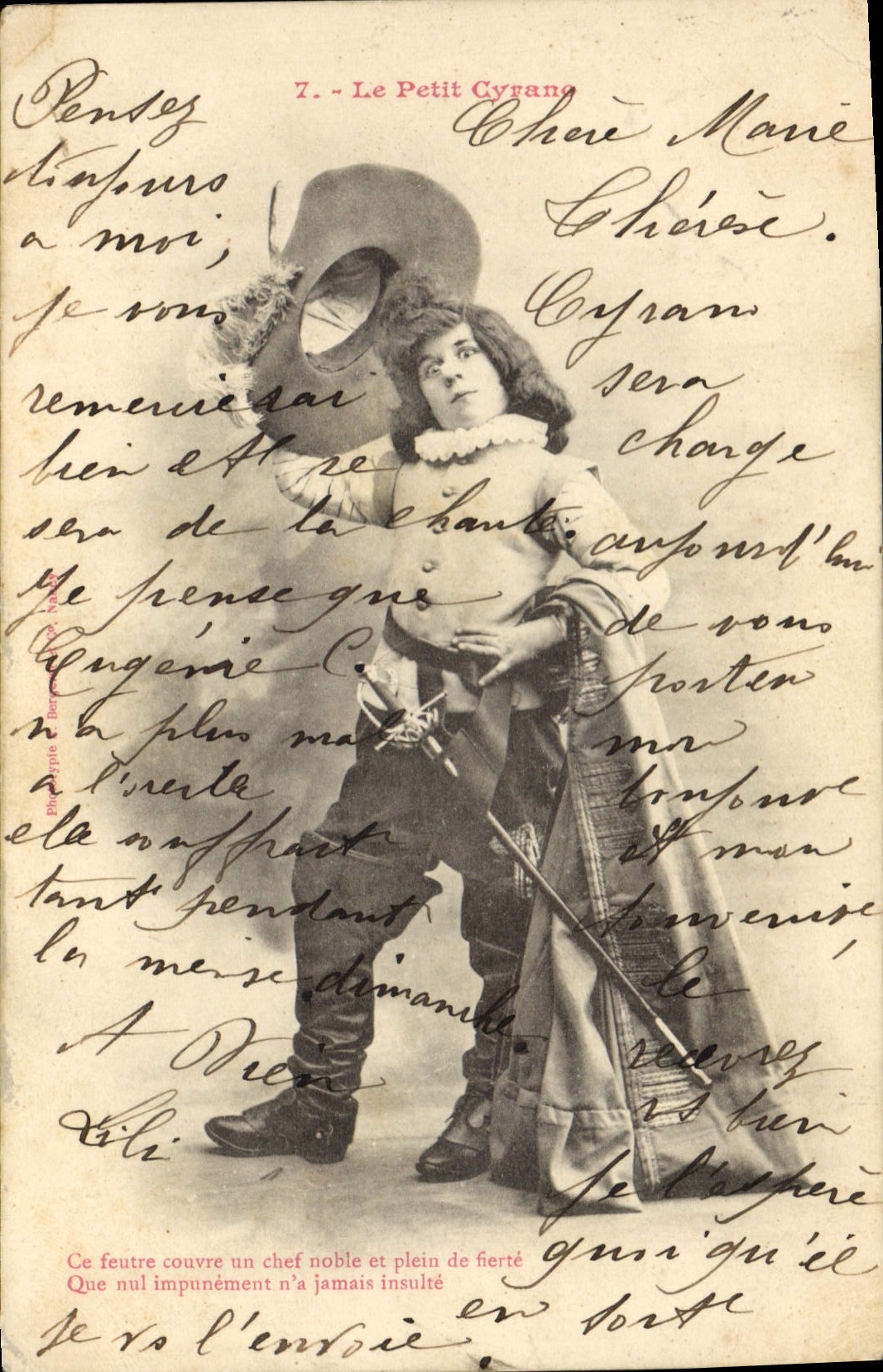 CPA Fantaisie Enfant Le petit Cyrano 