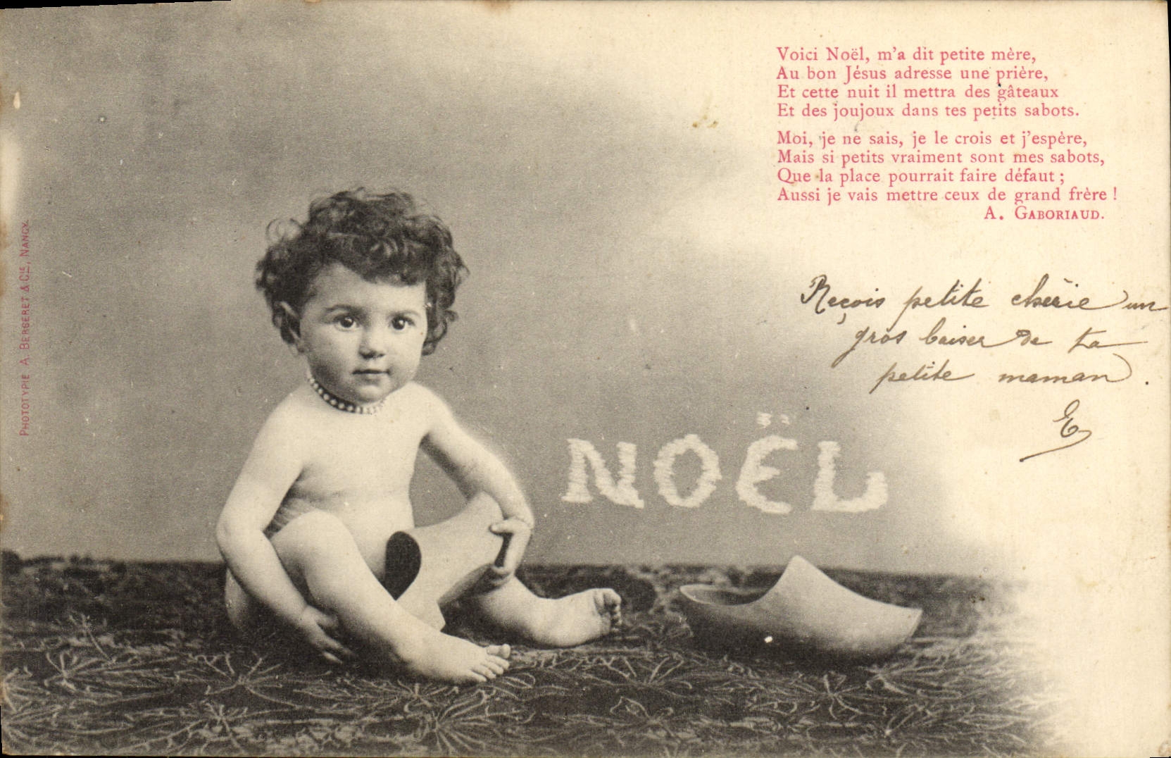 CPA Fantaisie Enfant Noel 