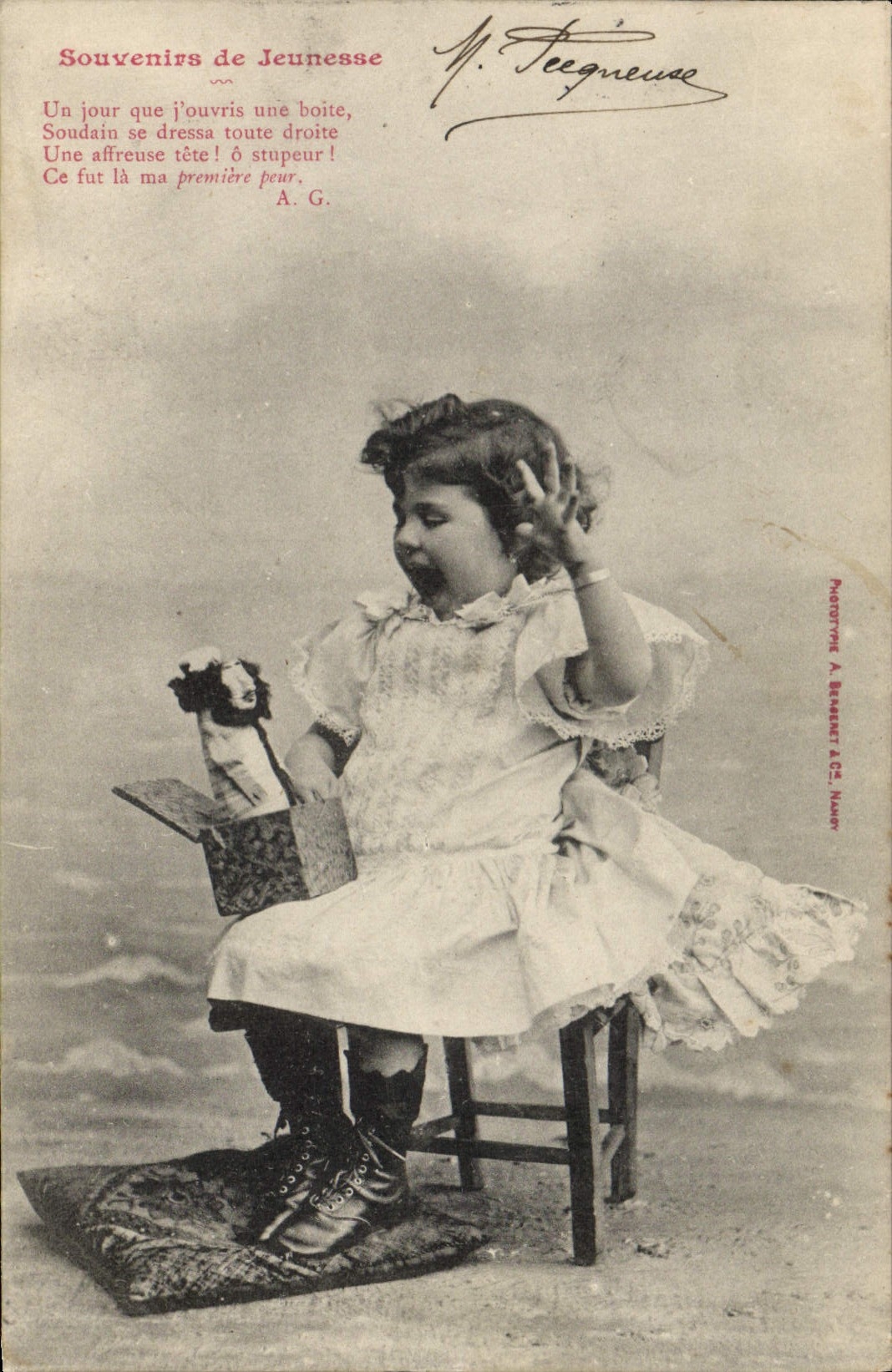 CPA Fantaisie Enfant Souvenir de jeunesse 