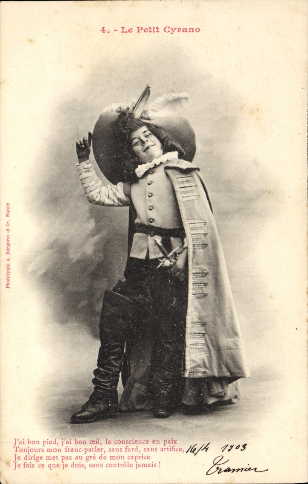 CPA Fantaisie Enfant Le petit Cyrano 