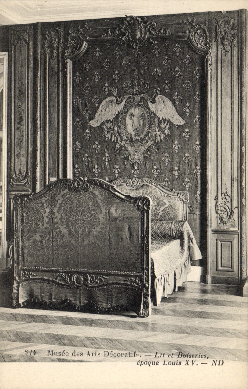 CPA Musee des Arts Decoratifs Lit et boiseries Louis XV