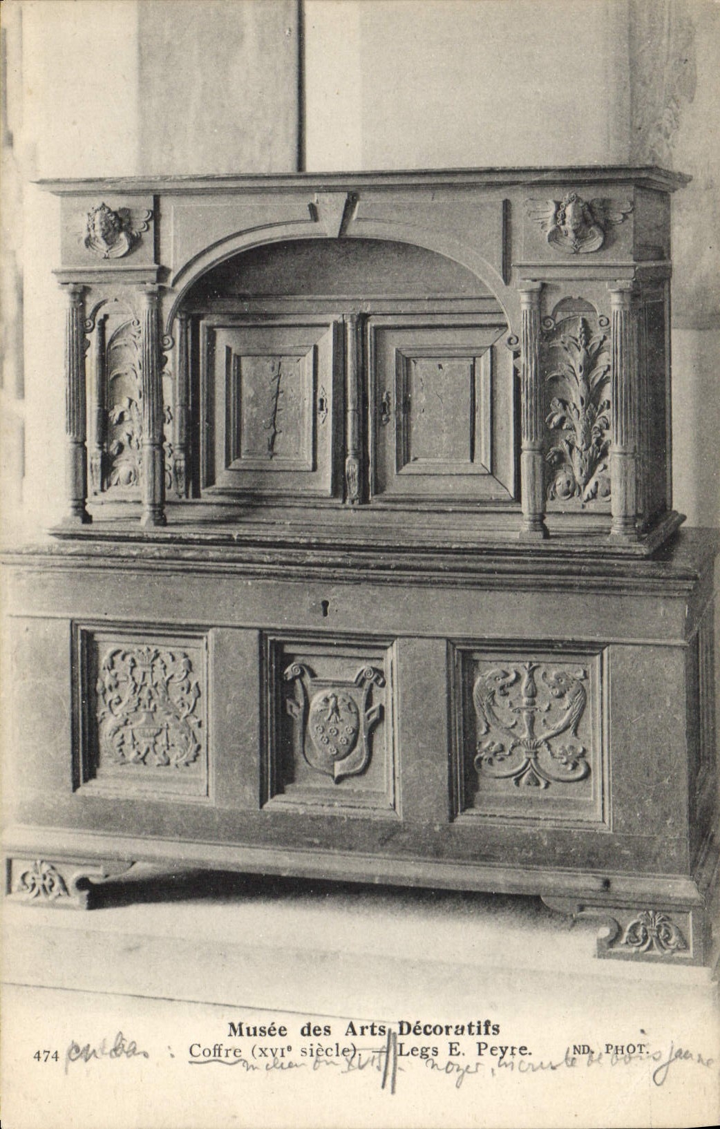 CPA Musee des Arts Decoratifs Coffre Legs Peyre